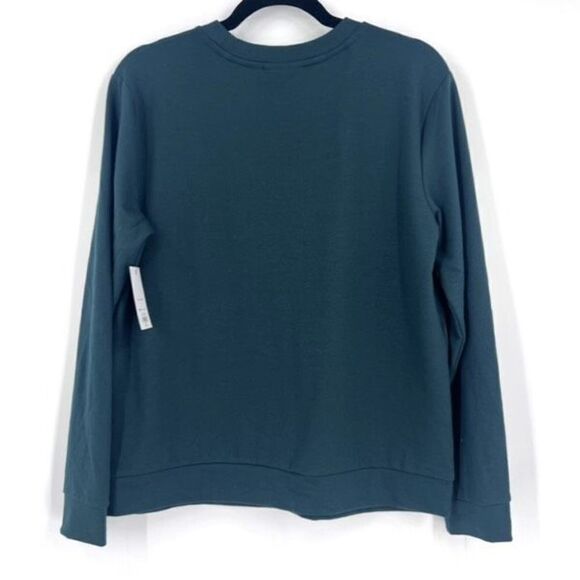 Apt. 9 Women's Crew Neck Pullover Embellished Sweater Forest Green Sz Medium NWT - Picture 2 of 9